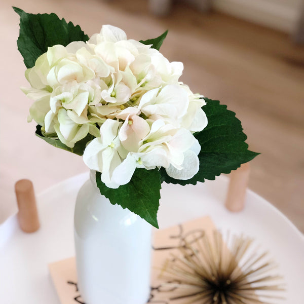 Cream Pink Hydrangea Bouquet - Faking Beautiful