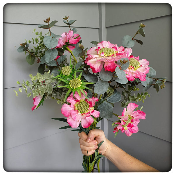 Pink Scabiosa Bouquet