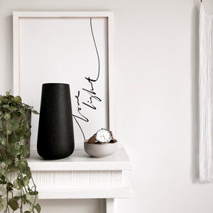Essential Ceramic Vase in Black - Faking Beautiful
