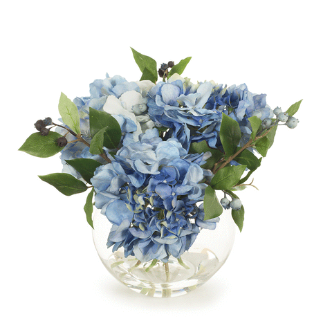 Blue Hydrangea combination in Vase